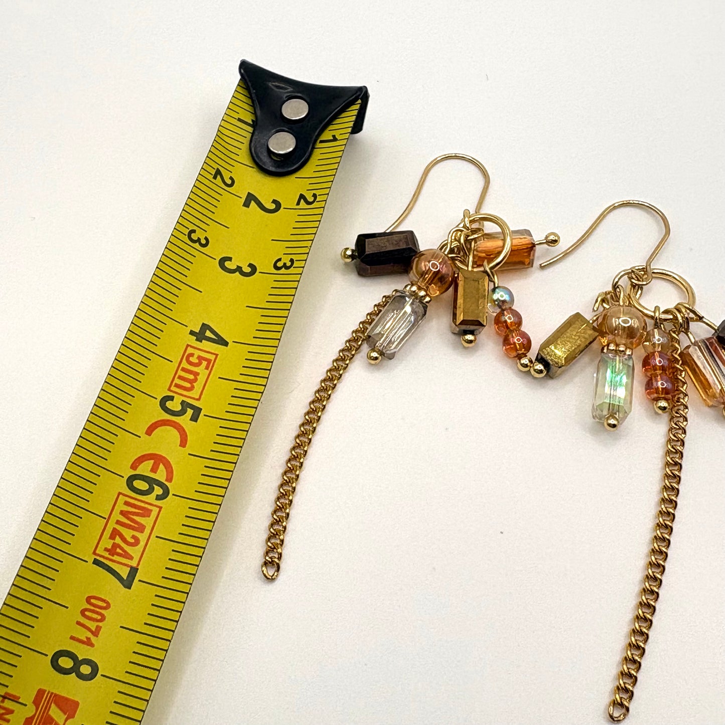 Amber Relics – stainless steel oorbellen