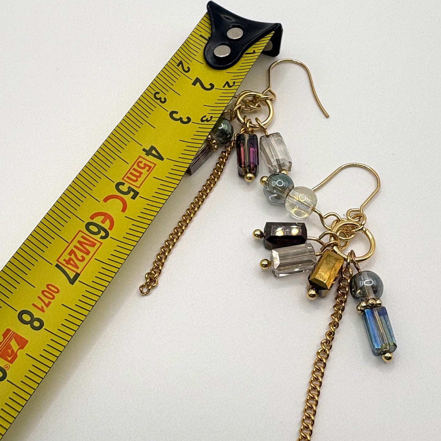 Muted Mosaic – stainless steel oorbellen