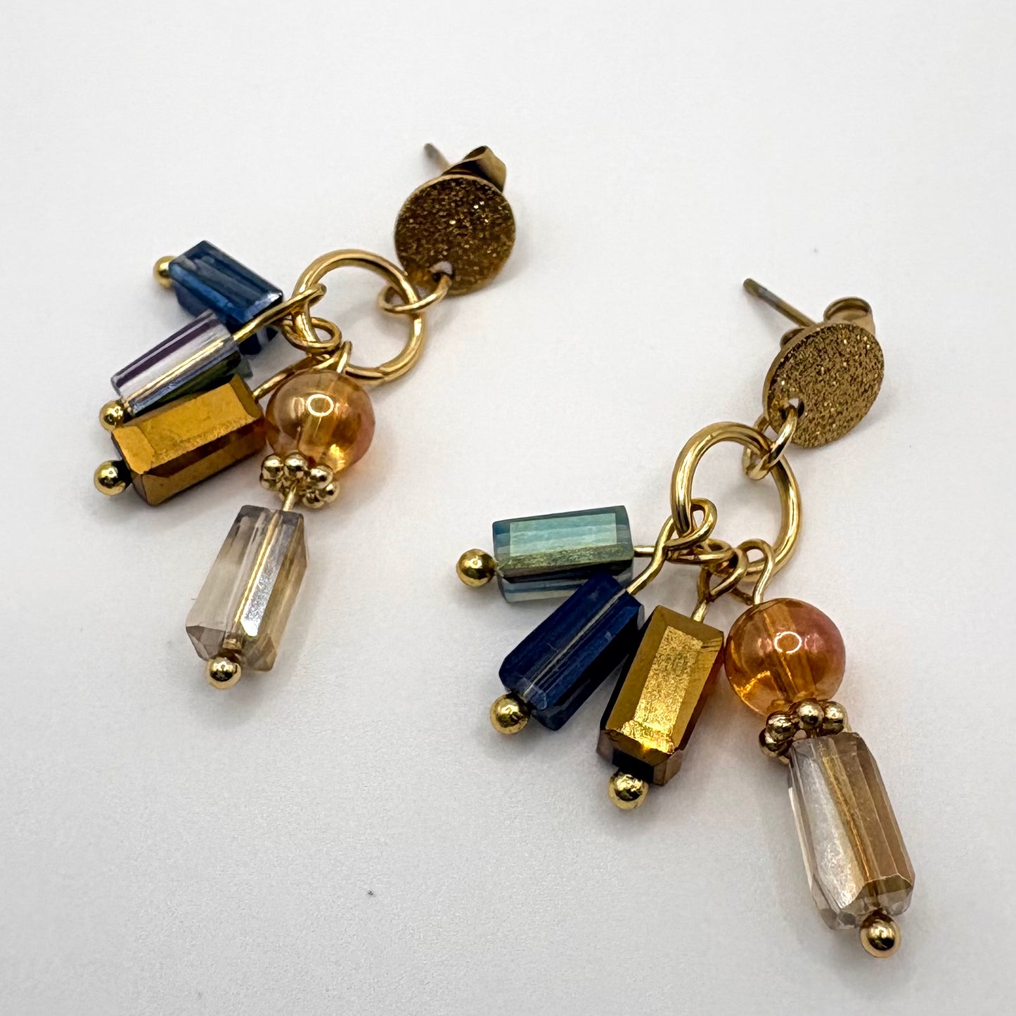 Golden Drift - Stainless Steel oorbellen