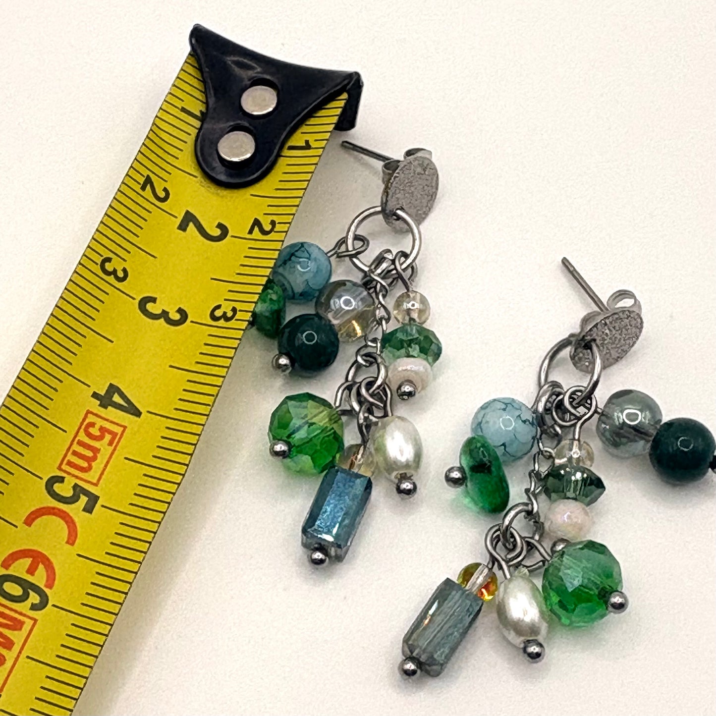 Verdant Night – stainless steel oorbellen