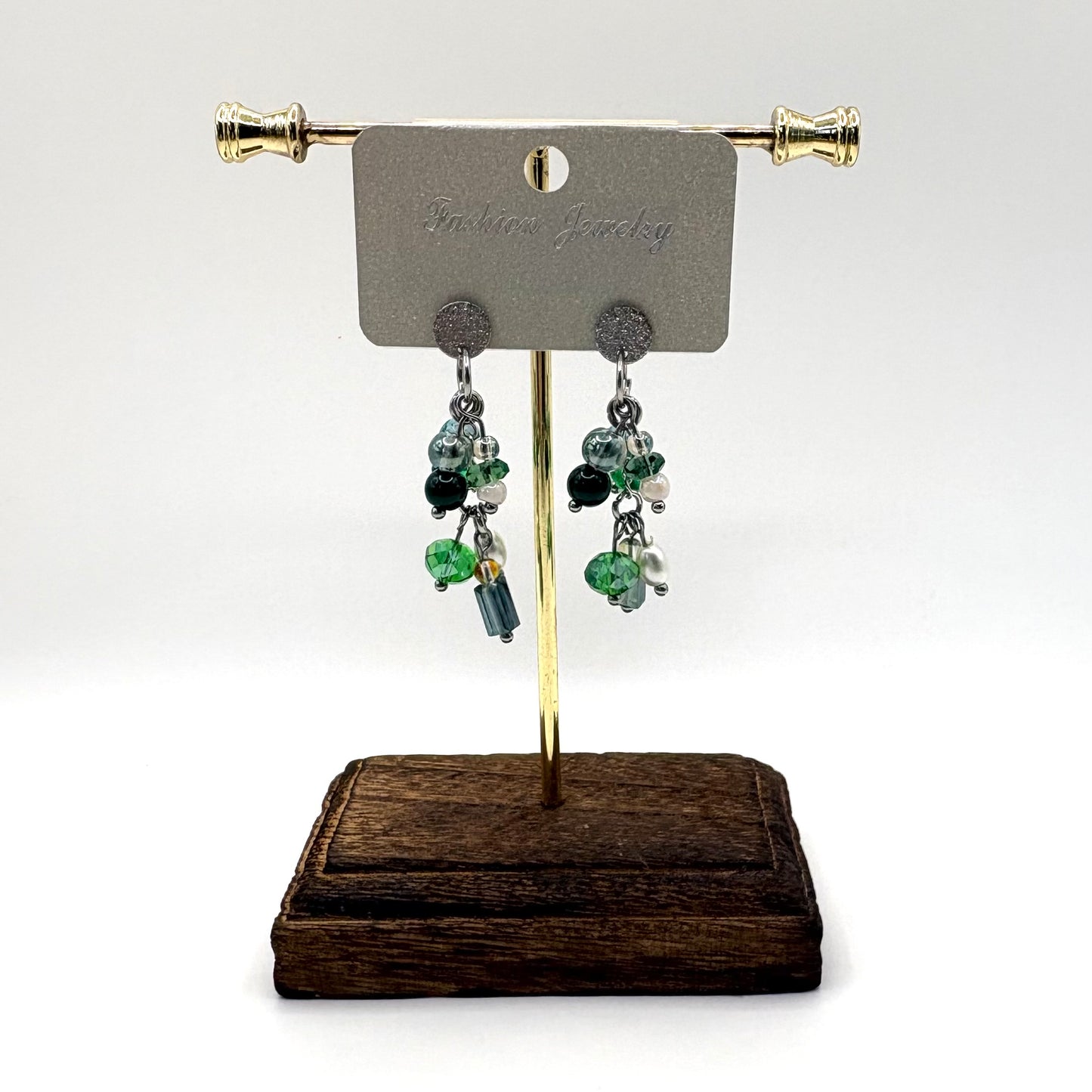 Verdant Night – stainless steel oorbellen