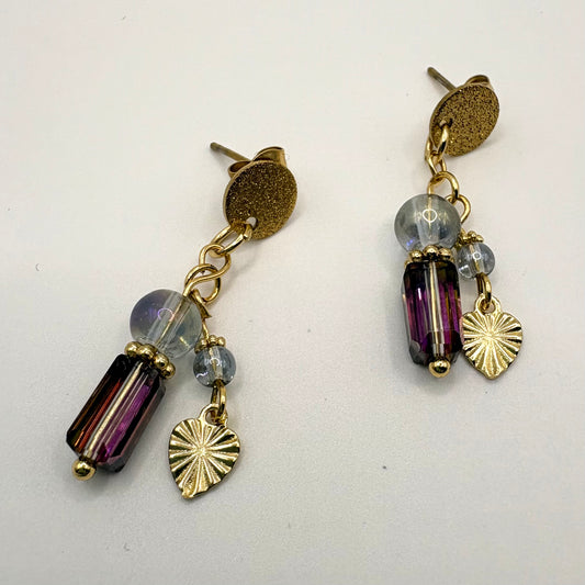 Axiom - stainless steel oorbellen