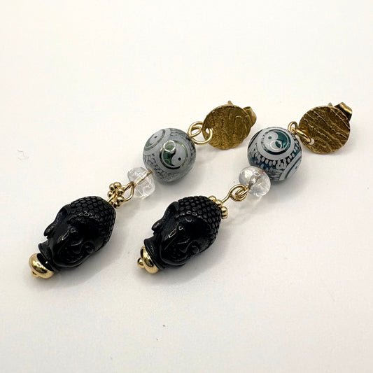 Totally Zen - stainless steel oorbellen