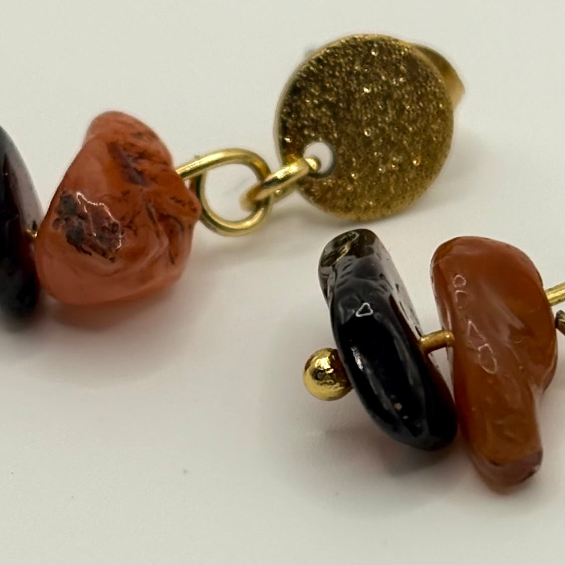 Navajo - stainless steel oorbellen