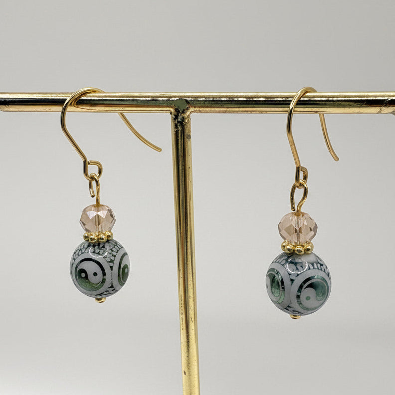 Balance - stainless steel oorbellen