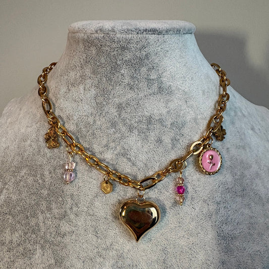 The Blush Heart Charm Ketting